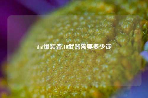 dnf爆装备,10武器需要多少钱